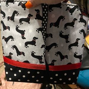 Handmade dachshund handbag new condition